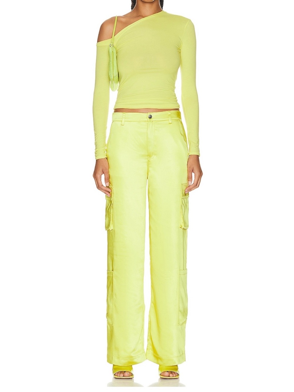NEW Simon Miller Satin Rhodes Pants in Valley Green - Picture 8 of 11